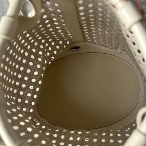 Cult Gaia Fifi Backpack in White Leather New Women's Bag - Picture 7 of 10